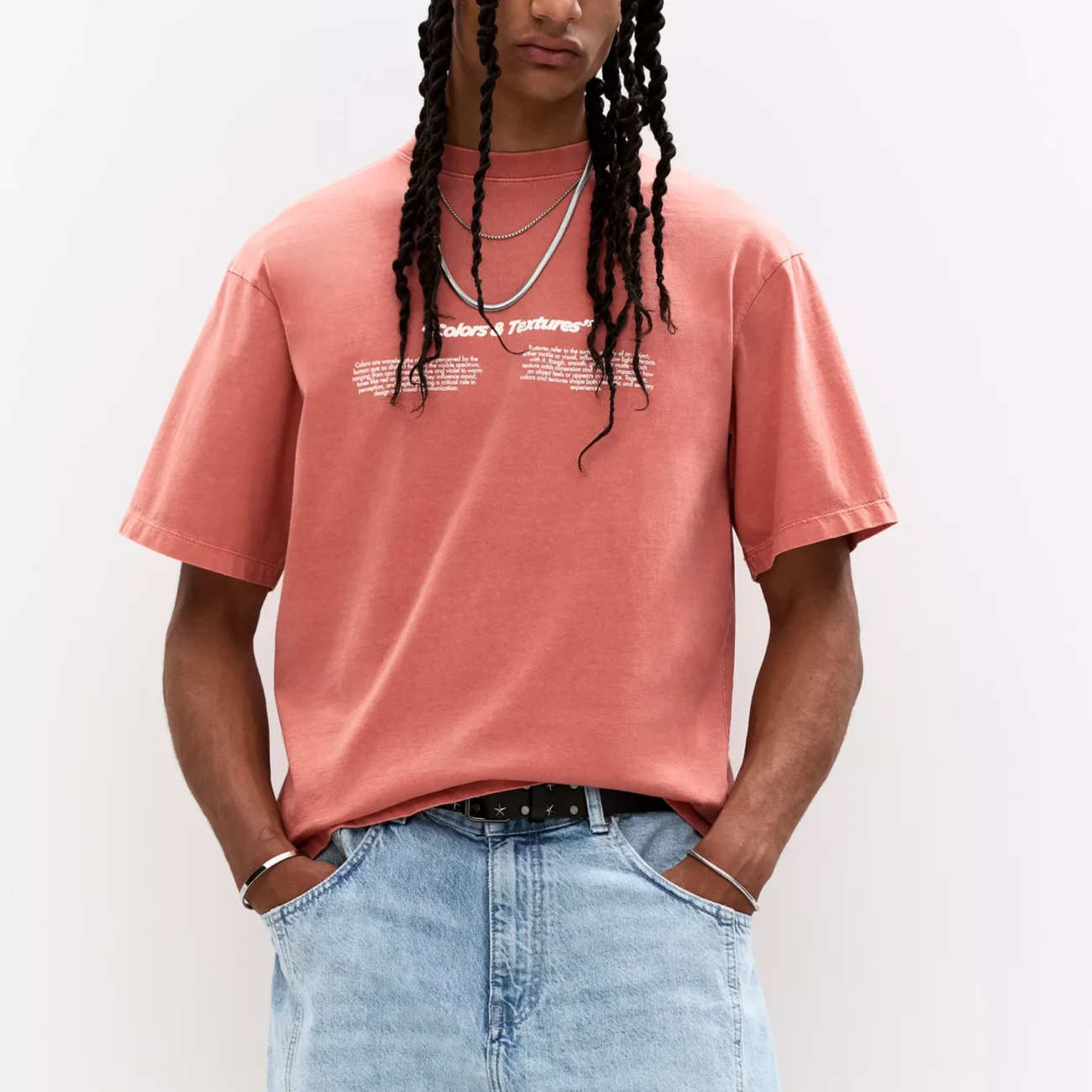Fruit graphic T-shirt with slogan