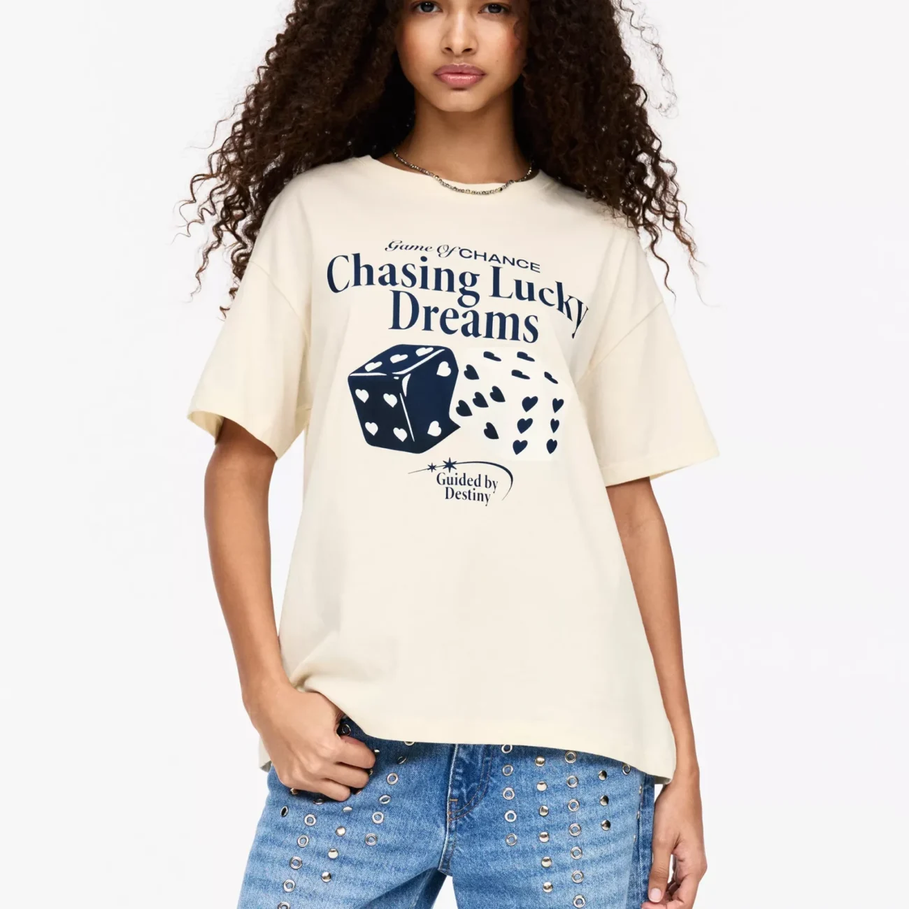 Luck graphic T-shirt