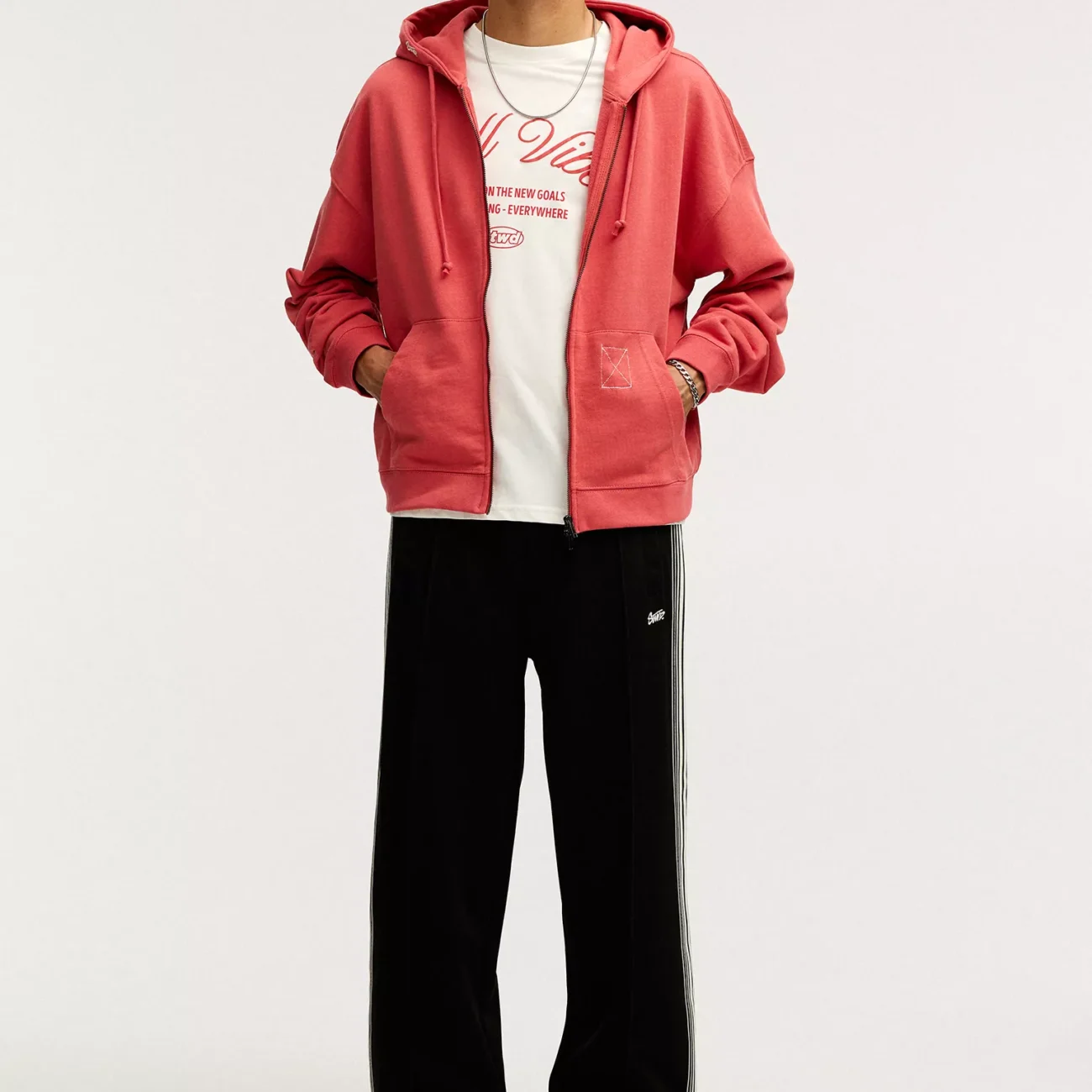 STWD jogger trousers with side stripes